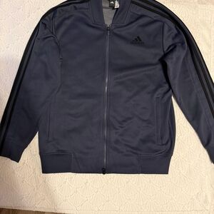 Adidas Dark Blue Zip-Up Jacket